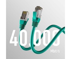 Efb Elektronik M-Cab CAT8.1 Žalias 2M PATCH CORD/RJ45 S/FTP LSZH 40GBIT CU LAN