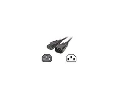 Efb Elektronik Maitinimo kabelis EFB EFB Kaltgeräteverl. C14 180°–C13 180°, p., 3,0 m, 3 x 1,00 mm
