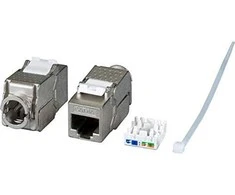 Efb Elektronik EFB EFB Keystone Cat6A/RJ45/10GE Slim, Metall, Werkzeugfrei