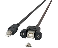 Efb Elektronik USB kabelis EFB USB-A - USB-A 1 m Juodas (K5291SW.1V2)
