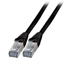 EFB Elektronik K5538SW.5 - 5 m - Cat6a - S/FTP (S-STP) - RJ-45 - RJ-45 - Juodas
