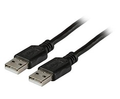 Efb Elektronik USB kabelis EFB USB-A - USB-A 1 m Juodas (K5253SW.1)