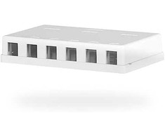 Efb Elektronik EFB EFB Keystone Anschlussbox 6Port Aufputz reinweiss be Modul