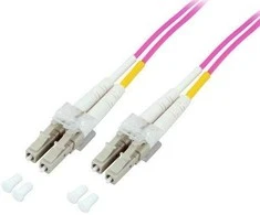 Efb Elektronik EFB šviesolaidinis jungiamasis laidas LC-LC 50/125 OM4 LSZH dvipusis daugiamodis 1 m, skersmuo 2 mm