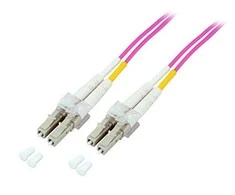 Efb Elektronik EFB EFB LWL Kabelis Duplex Jumper LC-LC 50/125 OM4 25 Meter LSZH Halogenfrei erika violett 2.0mm geprueft mit Messprotokoll