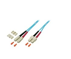 Efb Elektronik EFB Duplex Jumper SC-SC 50/125, OM3, LSZH, aqua, 3.0mm, 0.5m