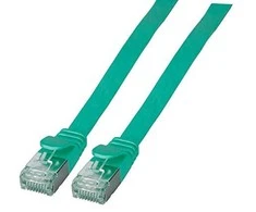 Efb Elektronik EFB Flat kabelis RJ45 U / FTP, 6A, PVC, 2 m, žalias (K5545GN.2)
