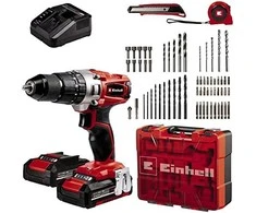 Belaidis Gręžtuvas - Einhell TE-CD 18/2 18V Be Raktelio 2 Greičių Raudonas, Juodas