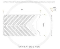 Ek Water Blocks Ek Vanduo Blocks EK Vanduo Blocks EK-Quantum Vector FE RTX 3090 Ti Backplate – juodas