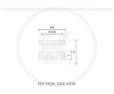 Ek Water Blocks EK vandens blokai EK Vanduo blokai EK-Quantum Torque Pass-Through G1/4" nikelio