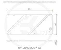 Ek Water Blocks Ek Vanduo Blocks EK Vanduo Blocks EK-Quantum Vector Strix RX 6800/6900 Backplate – Juodas
