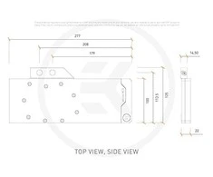 Ek Water Blocks Ek Vanduo Blocks EK Vanduo Blocks EK-Quantum Vector XC3 RTX 3070 D-RGB – nikelis + acetalis
