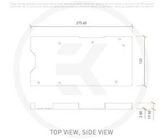 Ek Water Blocks EK Vanduo Blocks EK-Quantum Vector² Trio RTX 3070 Ti - nikiel