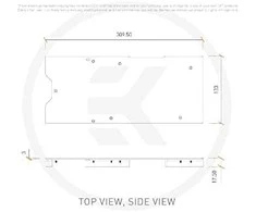 Ek Water Blocks Ek Vanduo Blocks EK Vanduo Blocks EK-Quantum Vector² Trio RTX 3080/90 galinė plokštė – nikelis