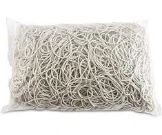Office Products Ruoniai Office Products, skersmuo 80mm, 1,5X1.5mm, 60% Kauchuku, 1000G, Cowel, Baltas
