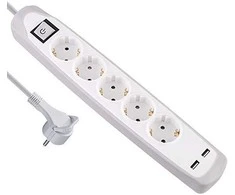Electraline Ilgiklis su jungikliu 5/2m elektros juosta