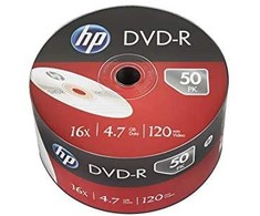 Hewlett Packard (HP) HP DVD- -R 4.7 GB 16x 50 vienetų (HP 1650S -)