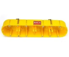 Elektro Plast Nasielsk Elektro-Plast 60mm geltona flush- baseino dėžutė su PP -4x60 varžtais (0235- 0N)