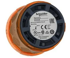 Schneider Electric Komanda su foniniu apšvietimu LED nuolatinis šviesiai oranžinis fi 60mm IP65 24V AC/DC XVUC25