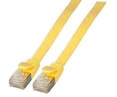 Efb Elektronik EFB EFB- Electronic - Patch- Cable - RJ- 45 (M) to RJ- 45 (M) - 25 cm - U/FTP - CAT 6a - shaped, flat - yellow (K5545GE.0,25)