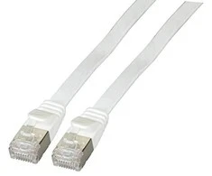 Efb Elektronik EFB Flat kabelis RJ45 U / FTP, 6A, PVC, 2 m, balta
