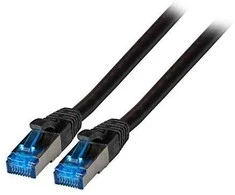 EFB Patchcord RJ45 S / FTP, kat. 6A, kat. 7 RohCable TPE superflex, 5 m, juodas (K5525FSW.5)