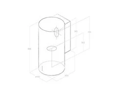 Gartraukis Elica TUBE PRO BL MAT/A/43