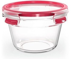 Emsa Emsa Clip&amp;Close stiklinis maisto indas, 900 ml, raudonas