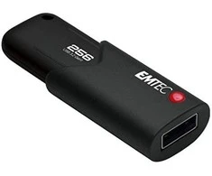 Emtec Emtec B120 Click Secure USB flash drive 256 GB USB Type-A 3.2 Gen 2 (3.1 Gen 2) Juodas