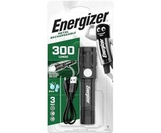 Energizer metalinis rankinis įkraunamas žibintuvėlis 300lm, 1x 18650 IPX4