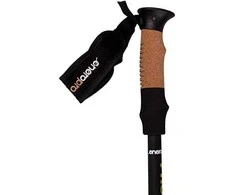 Enero Pro Sulankstomos šiaurietiško ėjimo - trekingo lazdos, 110-130cm, juodos