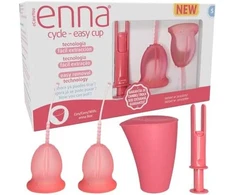 "Enna Cycle" menstruacinė taurelė S dydžio 2 vnt + aplikatorius