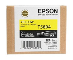 Rak Epson Geltonas rašalas (80 ml) Stylus Pro 3800 C13T580400