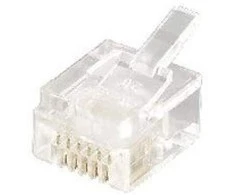 Equip RJ12 kištukas 6P6C (6UIN), 100 vnt. (121131)