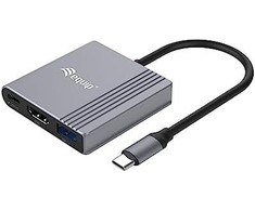 Adapteris AV Equip Equip Dock USB-C->HDMI,USB3.0,100WPD 4K60Hz 0.15m gr
