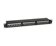 Equip Įrengti Patchpanel 24x RJ45 Cat6 19" FTP 1HE ISO/IEC hellgrau