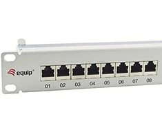 „Equip“ 19 colių komutacinė panelė 24xRJ45 Cat6a FTP 1U 500MHz RAL7035
