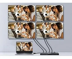 Equip Equip HDMI skirstytuvas 2.0 4 prievadų itin plonas 4K/60Hz juodos spalvos