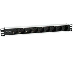 Equip Equip Steckdosenleiste 19"(1HE)9fach Schukon. 1.8m Alu