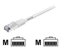 Equip Patric, S / FTP, Cat6A, PIMF, 10m, Baltas (605616)
