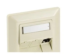 RJ45 Rahmenset Equip 3xRJ45 Unterputz perlweiß - 760304