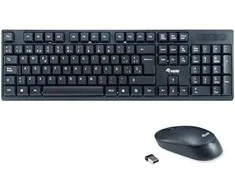 Klaviatūra ir pelė Equip 245221 klaviatūra Dołączona myszka RF belaidė QWERTY hiszpański Juodas