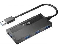 Equip Įrengti USB-Hub 4-Port 3.2 ->4x3.0 +USB-C Adp.5Gbps o.Netz.sw