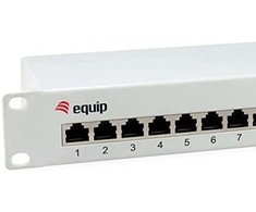 Įrengti Equip Patchpanel 12x RJ45 Cat6 10" FTP 1HE ISO/IEC hellgrau