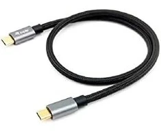 USB kabelis Equip USB-C - USB-C 1 m Juodas (128354)