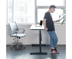 Rašomasis stalas reguliuojamas elektra Ergo Office ER-434, pilkas