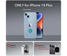 ESR Air Armor Apple iPhone 14 Plus Frosted dėklas telefonui juodos spalvos