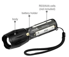 LED žibintas - everActive FL-600 600 liumenų aliuminis IPX4 atsparus vandeniui