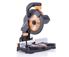 Evolution Power Tools kombinuota skersavimo pjūklas 1200 W 210 mm, R210CMS modelis, pjovimo kampai 45°, komplekte TCT diskas