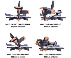 Skersinio pjovimo staklės Evolution R255SMSP; 255 mm; 2000 W
